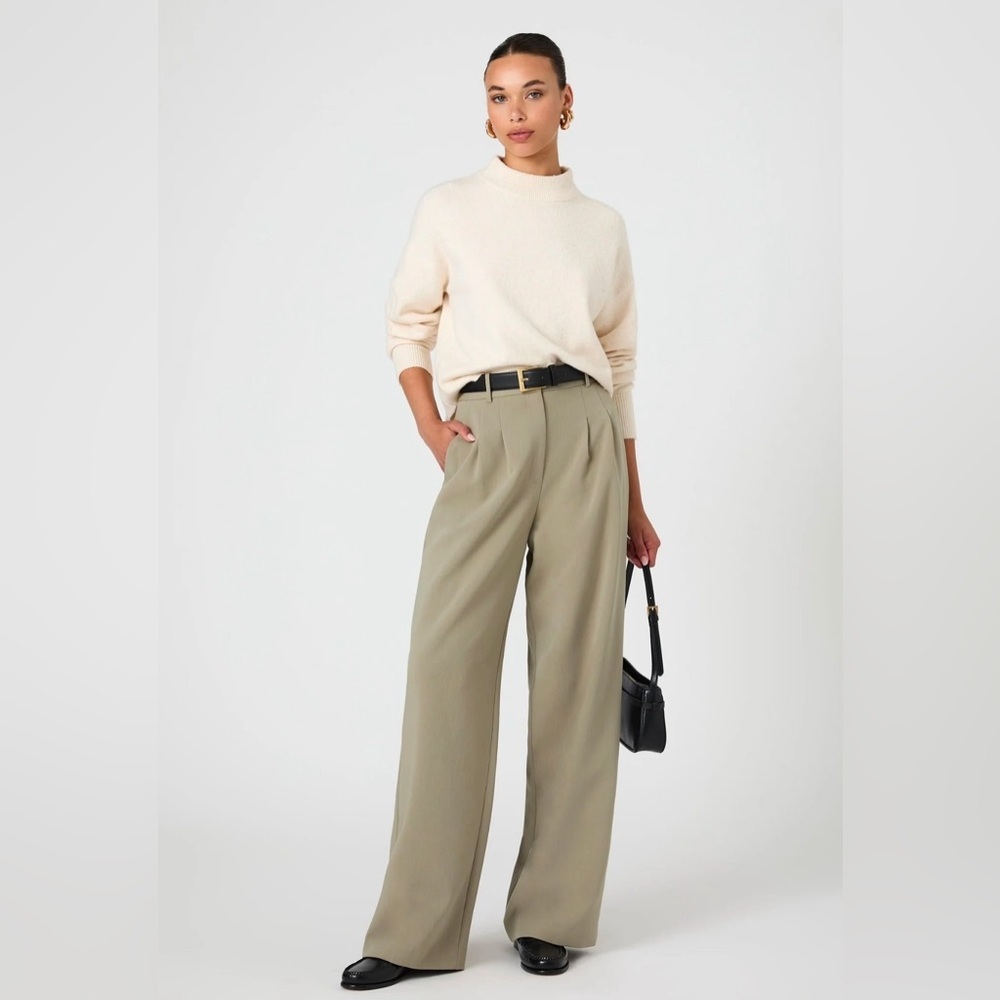 French Connection Vhori Mock Neck Sweater In Oatmeal Mel Women’s Size Medium - Picture 12 of 12